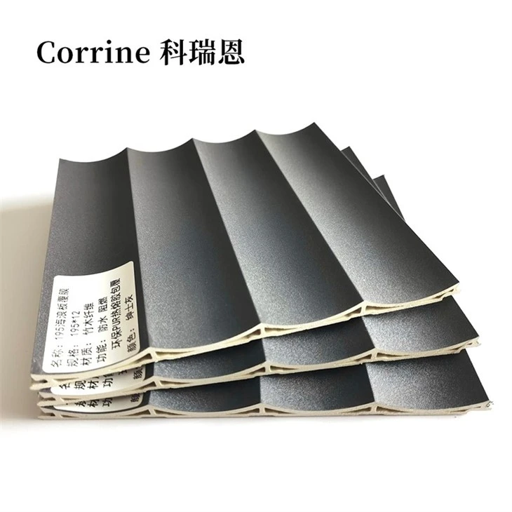 Flame Retardant WPC Wave Design Panel factory