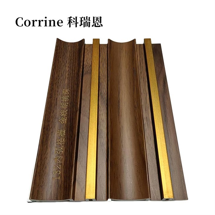 Two-color Circular Inner Wooden Panel 3D Wavy Surface Accent Wall suppliers